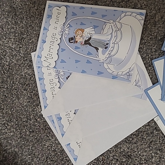 14 Wedding & Anniversary Cards & 4 mini cards, plus a few that are not pictured - Picture 2 of 8